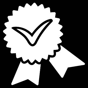 pngtree bicolor icon featuring validation seal for success and competition vector png image_19320114